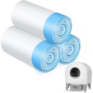 Fumoi 60 Pack Durable Drawstring Litter Box Liners